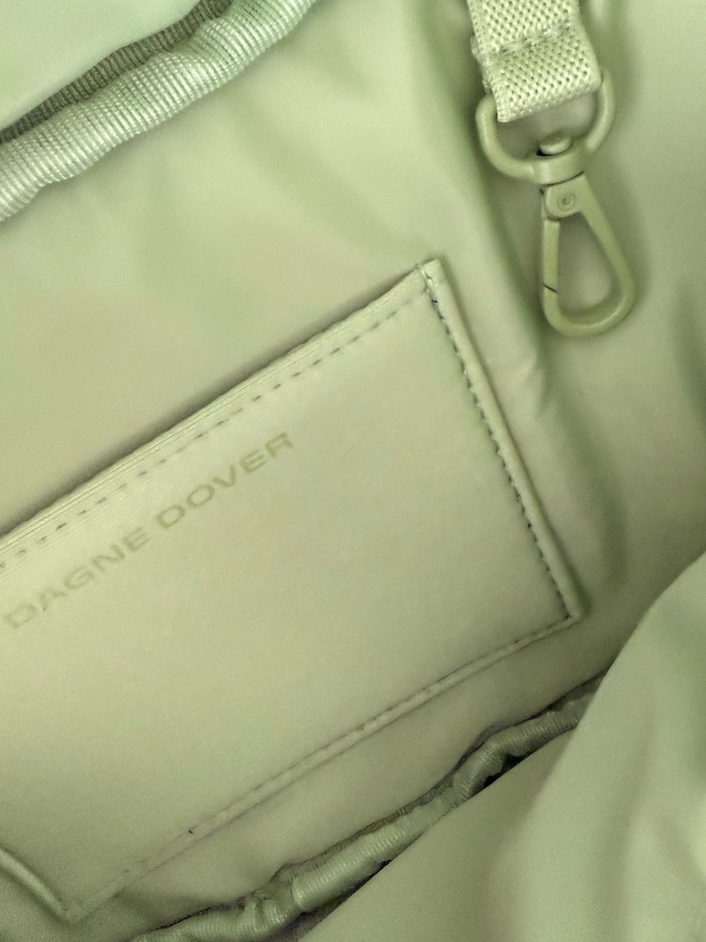 727 Dagne Dover Ace Fanny Pack Matcha Latte Neoprene Crossbody Vegan Bag NWT - Picture 6 of 8